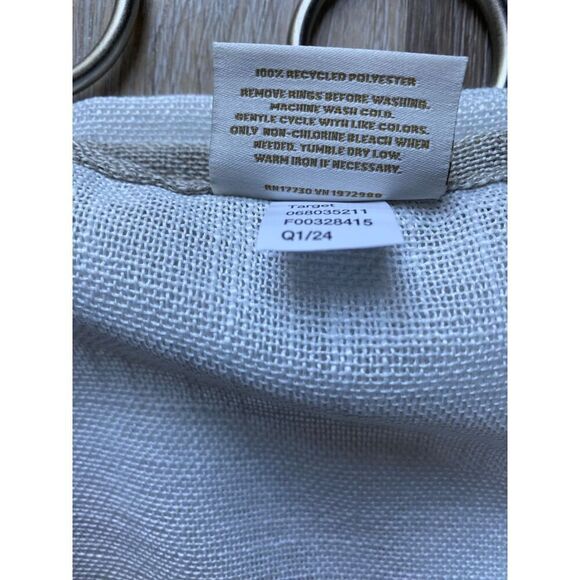 Threshold 1 Panel Light Filtering Long Window Curtain - Picture 2 of 6